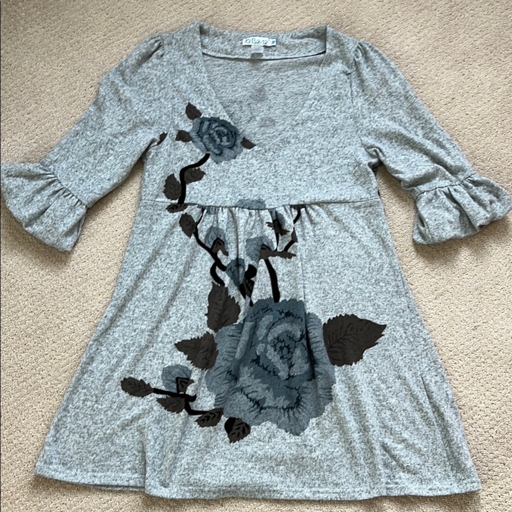 OB2-12 floral print dress